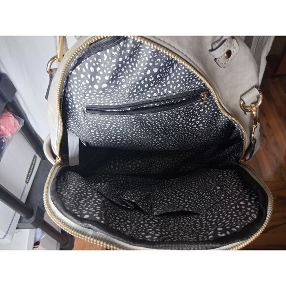 NYC double compartment backpack Tan - Picture 4 of 4